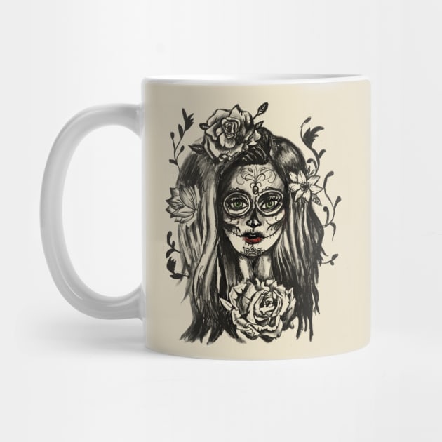 Day of the Dead Girl Santa Muerte by LunaElizabeth